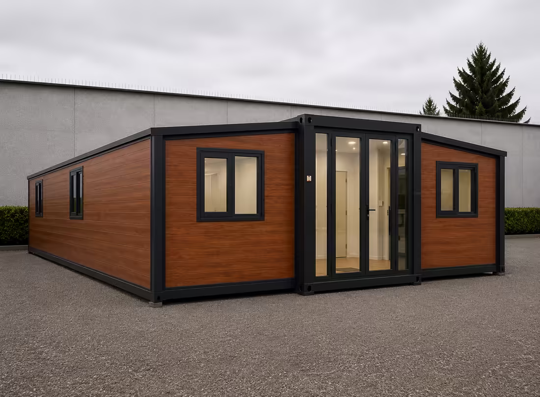 Módulo expandible 40ft — fachada